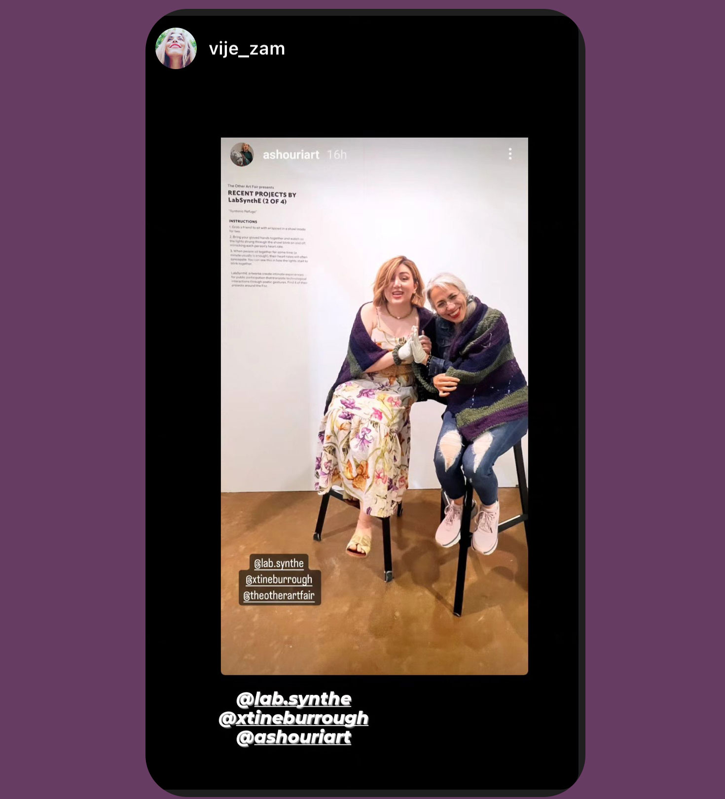 Syntonic Refuge (Shaghayegh and Vajhie, The Other Art Fair, May 2024) Syntonic Refuge