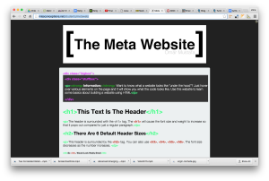 Omar Mustafa's Meta Website